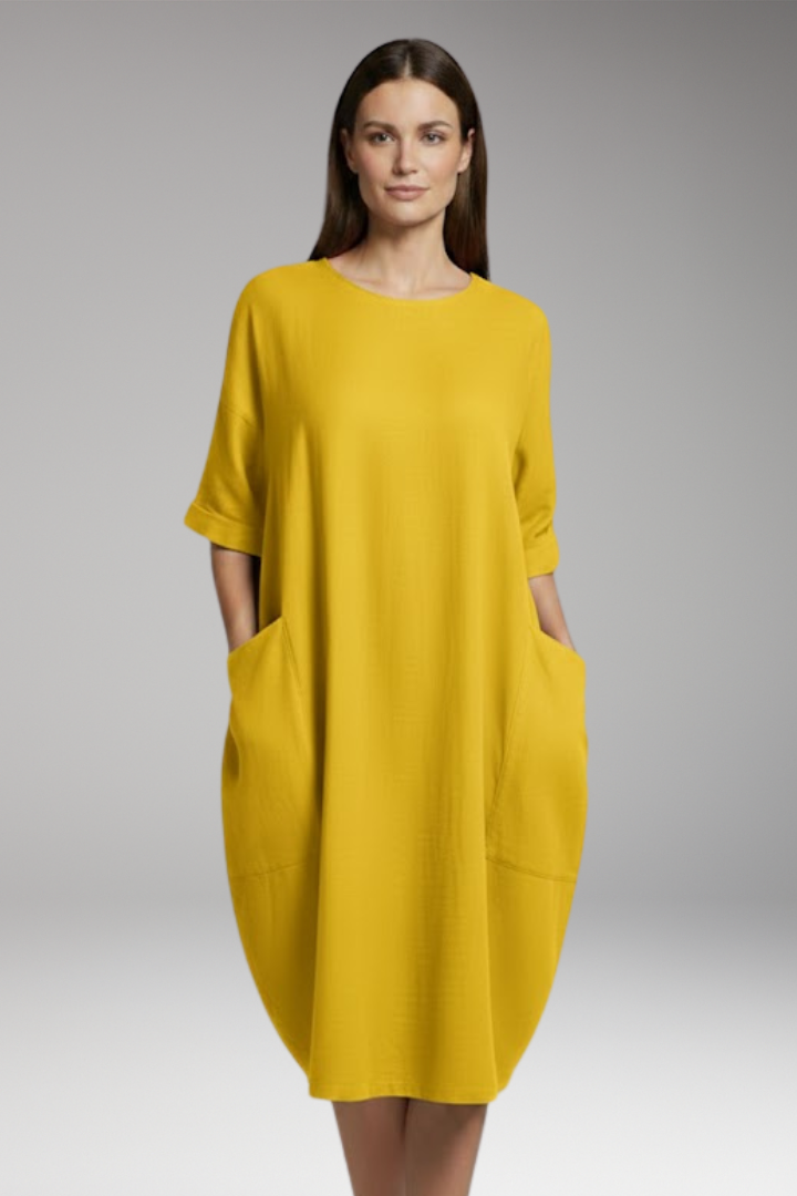 Women's Midi Dress | Oversized Fit with Pockets