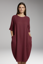 Women's Midi Dress | Oversized Fit with Pockets