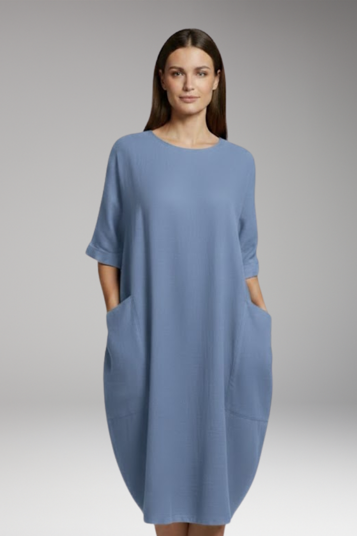 Women's Midi Dress | Oversized Fit with Pockets