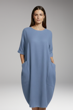 Women's Midi Dress | Oversized Fit with Pockets
