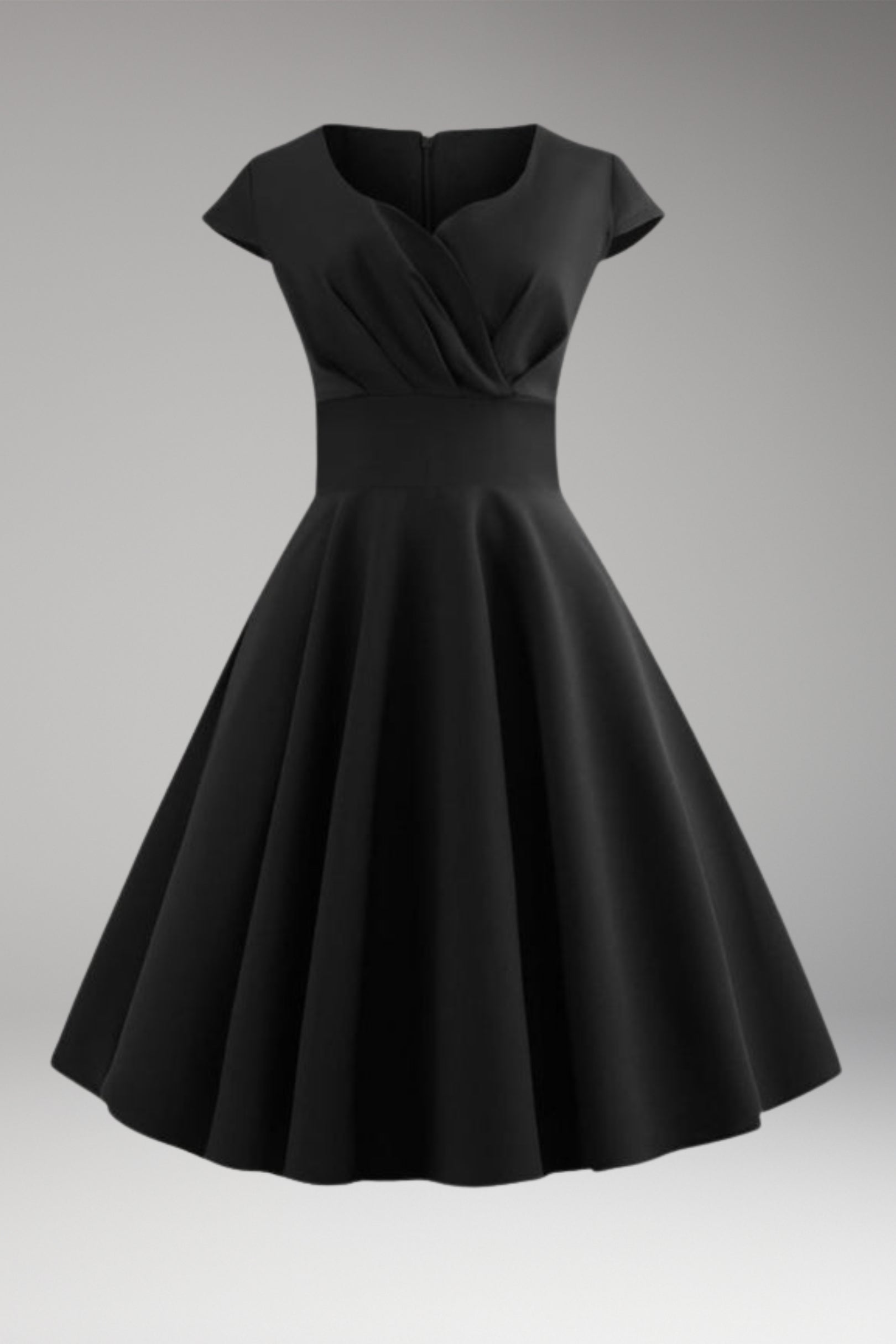 Women's Midi Dress | Sweetheart Neckline & Flared Skirt