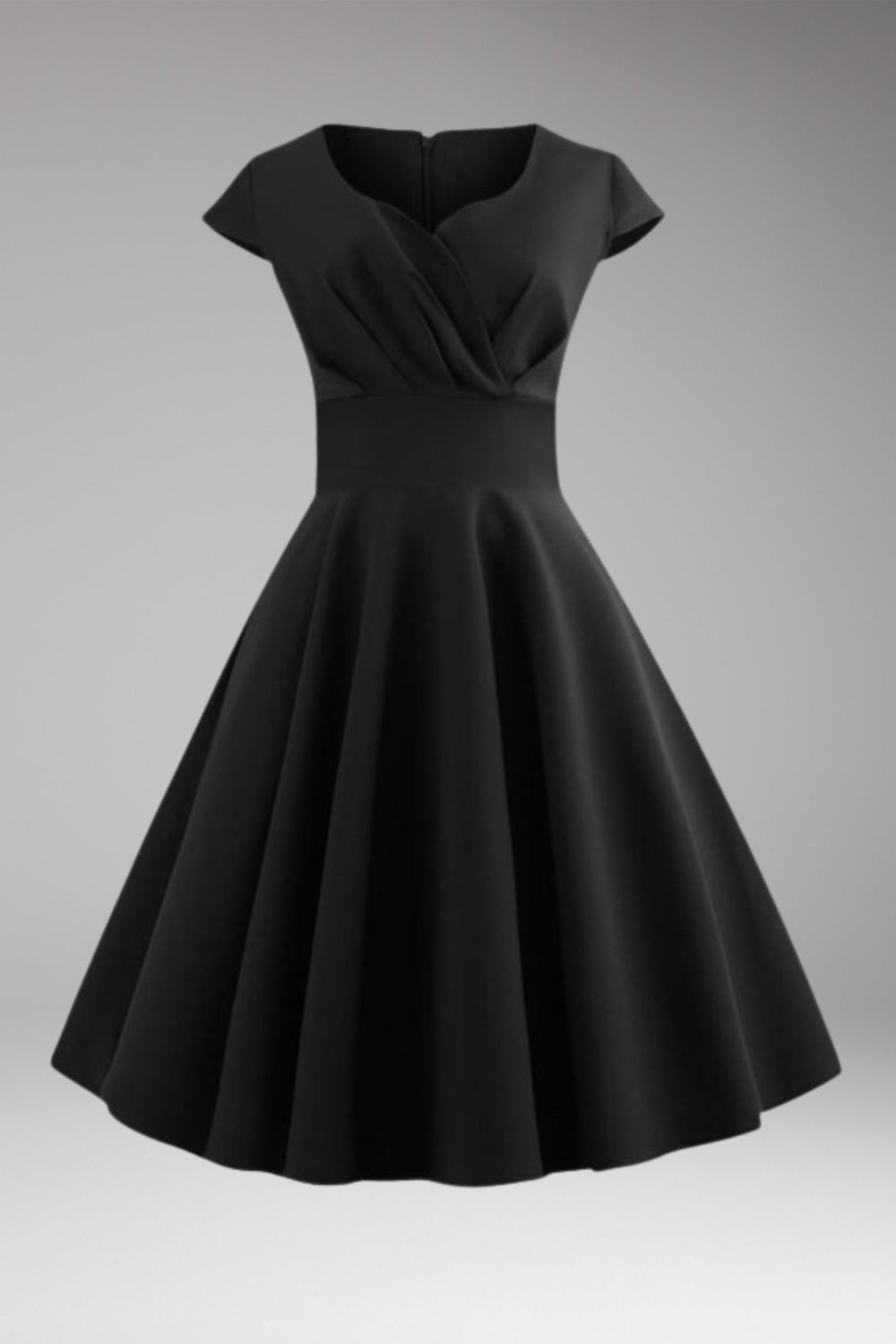 Women's Midi Dress | Sweetheart Neckline & Flared Skirt