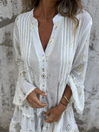Women's Mini Dress | Bell Sleeve Boho Style