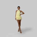 Women's Mini Dress | Sleeveless Tie Back & Polka Dot