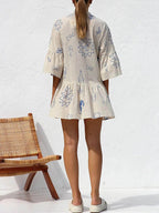 Women's Mini Sundress | Tiered & Novelty Print