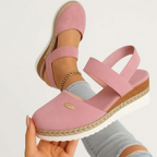 Women's Orthopedic Sandals | Espadrille Wedge & Elastic Slingback