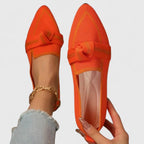Women's Orthopedic Sandals | Pointed Toe Knot Detail Slip-On Flat