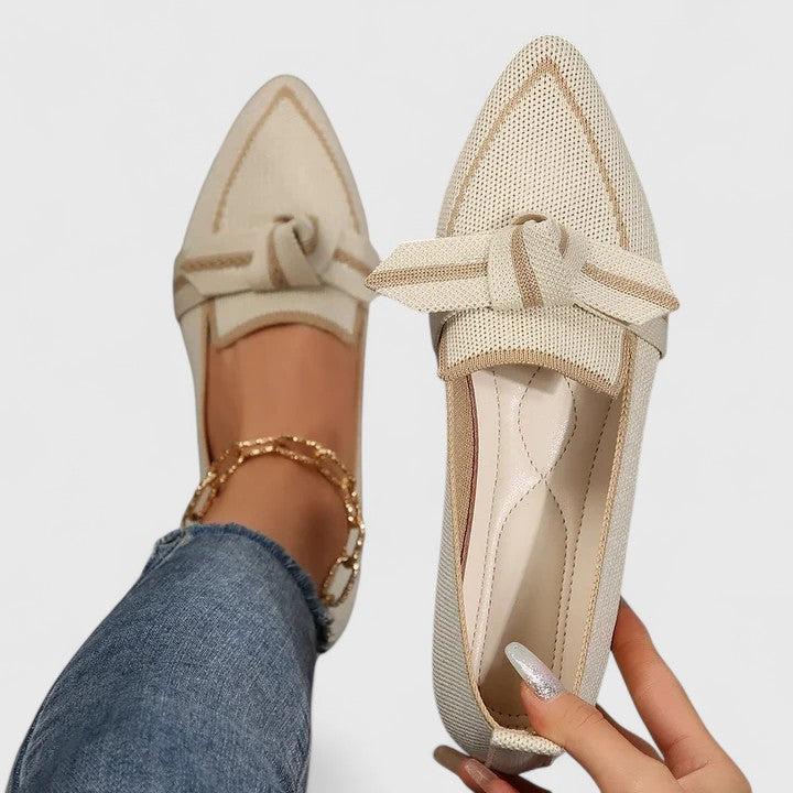 Women's Orthopedic Sandals | Pointed Toe Knot Detail Slip-On Flat