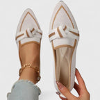 Women's Orthopedic Sandals | Pointed Toe Knot Detail Slip-On Flat