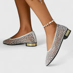 Women's Orthopedic Shoes | Lace Mesh Pointed Toe Low Block Heel