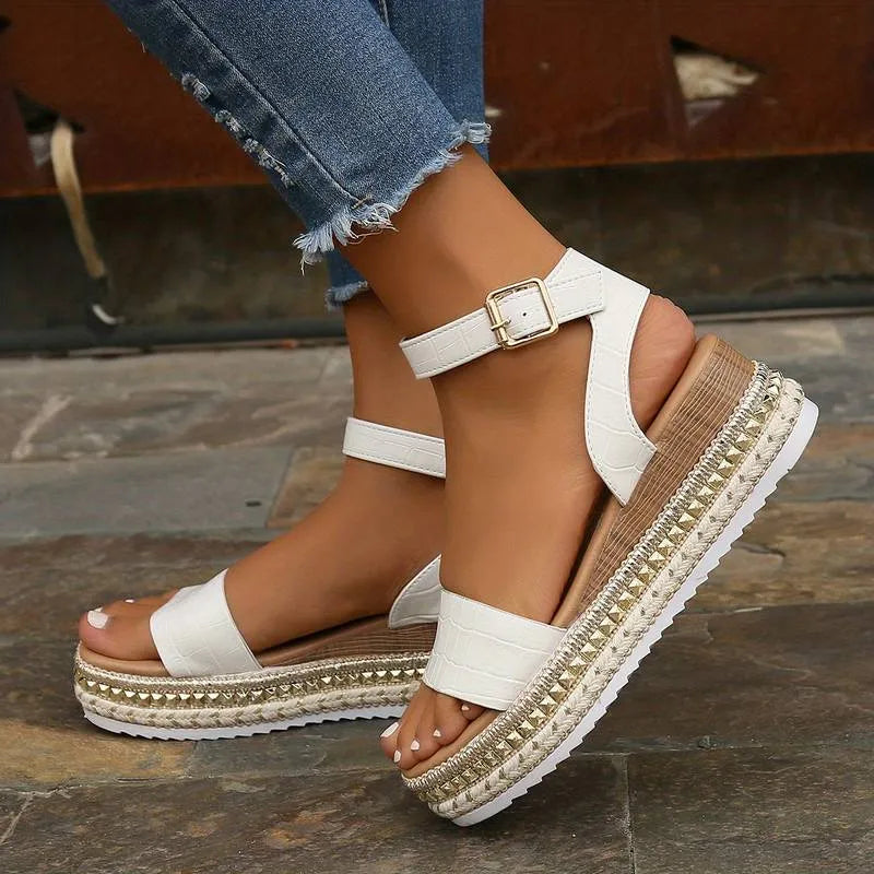 Women's Platform Sandals | Ankle Strap & Espadrille Sole