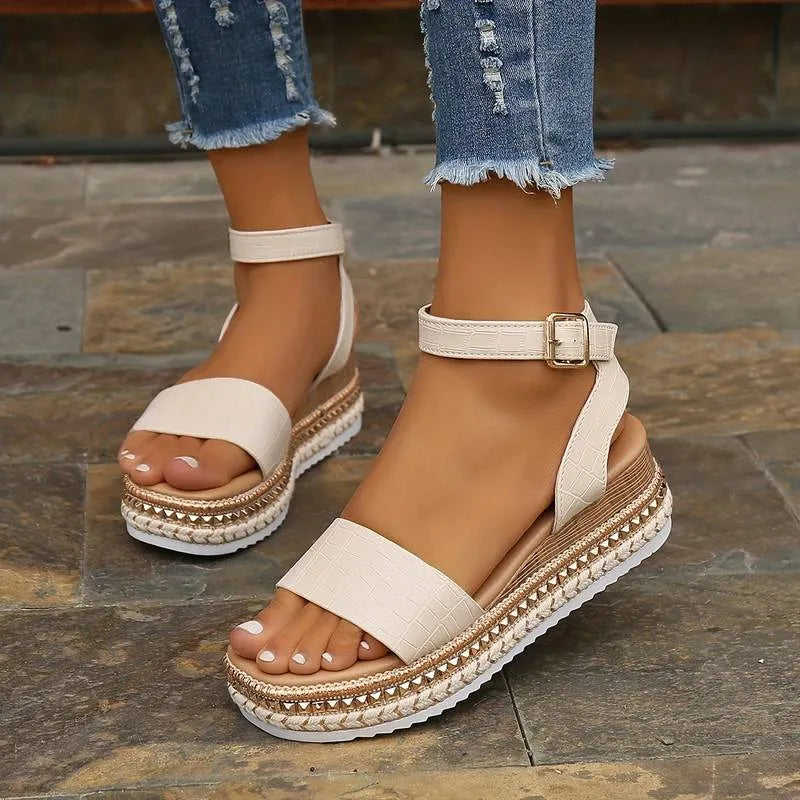 Women's Platform Sandals | Ankle Strap & Espadrille Sole