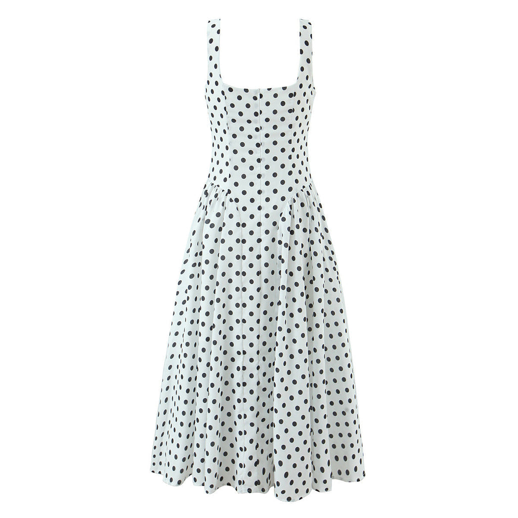 Women's Pleated Midi Dress | V-Neck Fit & Flare