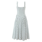 Women's Pleated Midi Dress | V-Neck Fit & Flare