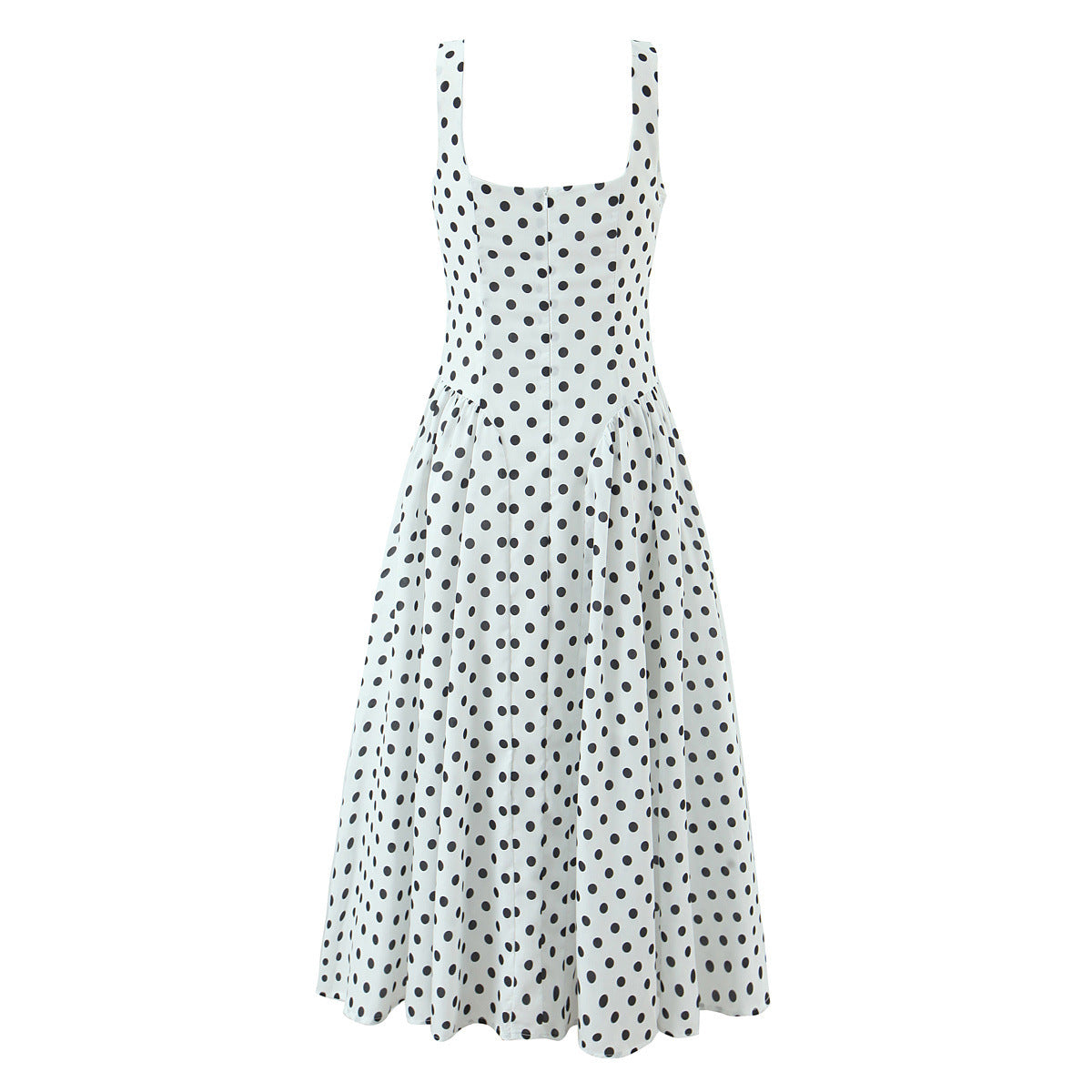 Women's Pleated Midi Dress | V-Neck Fit & Flare