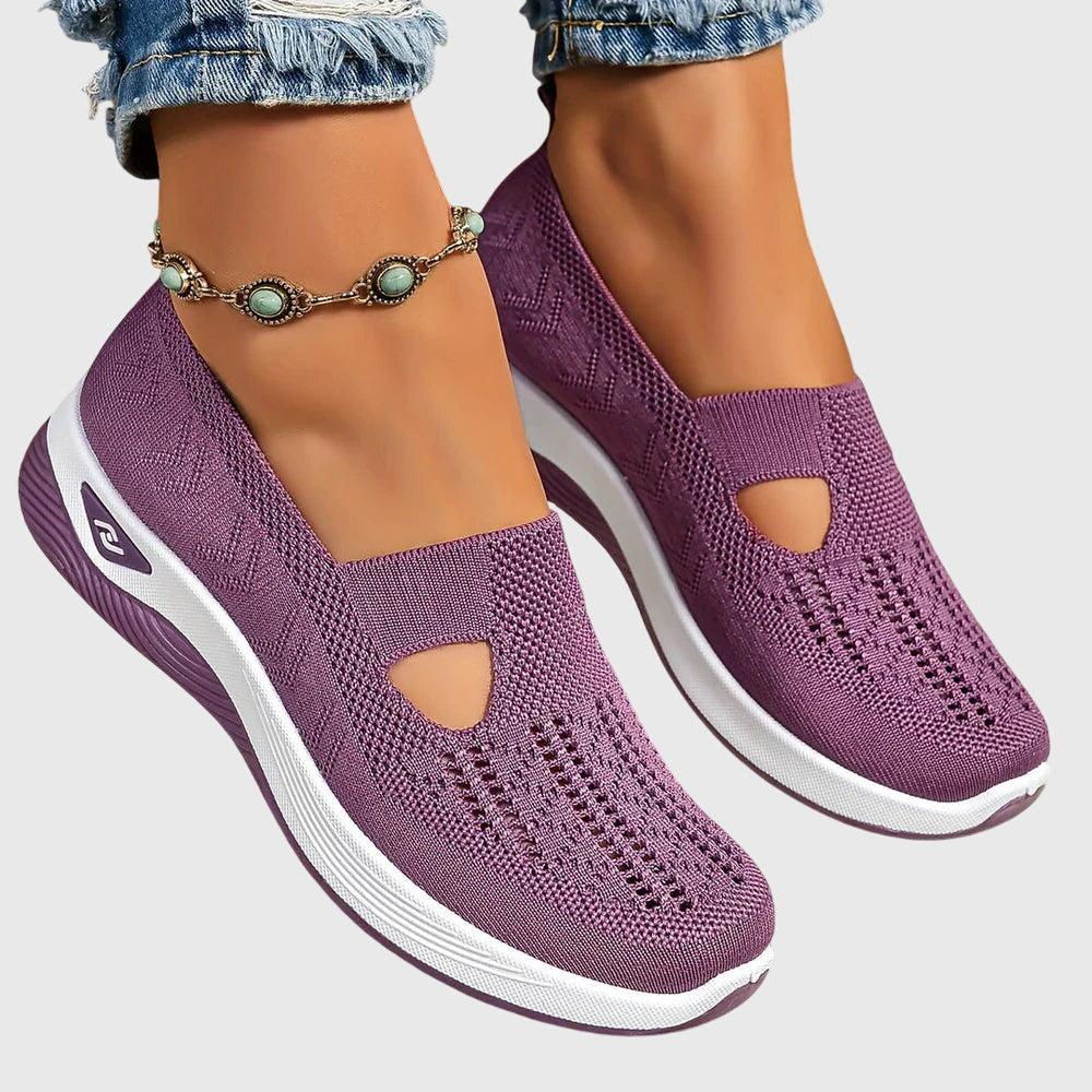 Women's Slip On | Knit Mesh Breathable & Cushioned Sole