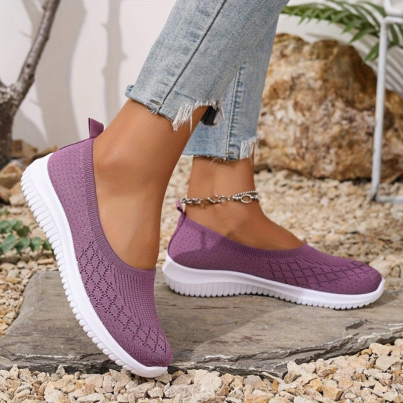 Women's Slip On Sneaker | Breathable Knit Lightweight Trainer