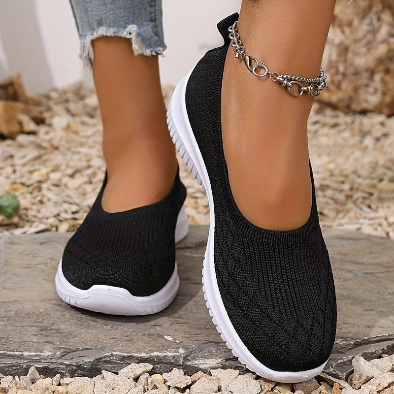 Women's Slip On Sneaker | Breathable Knit Lightweight Trainer