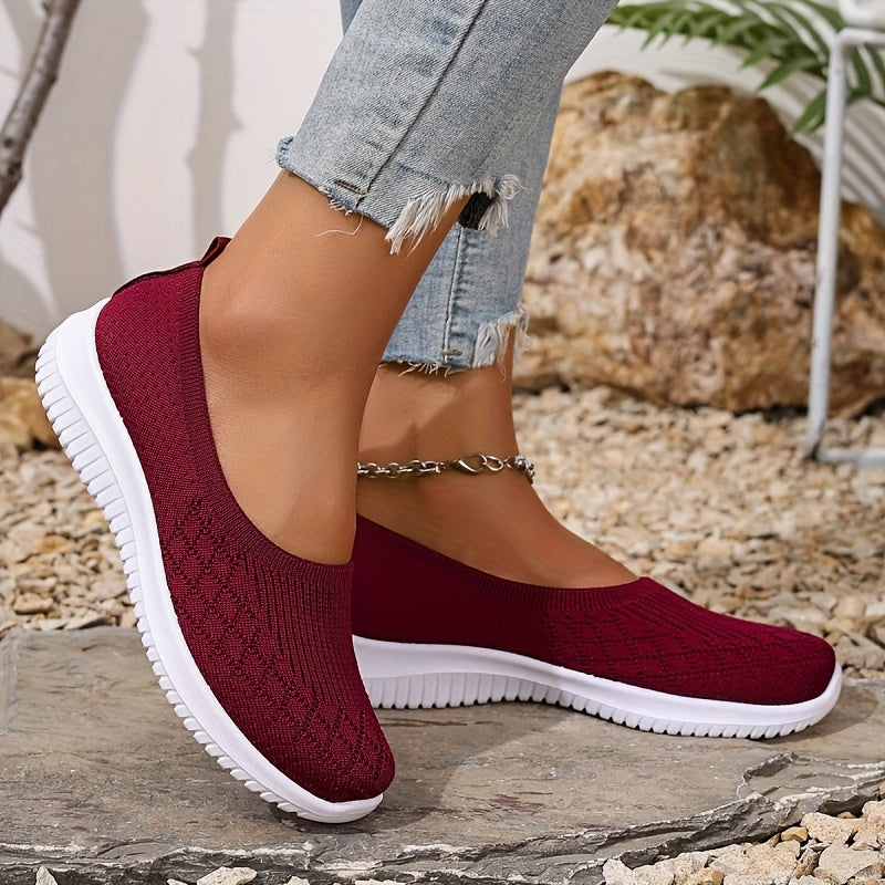 Women's Slip On Sneaker | Breathable Knit Lightweight Trainer