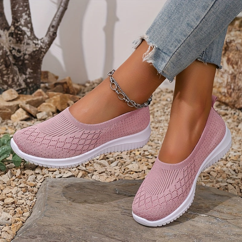 Women's Slip On Sneaker | Breathable Knit Lightweight Trainer