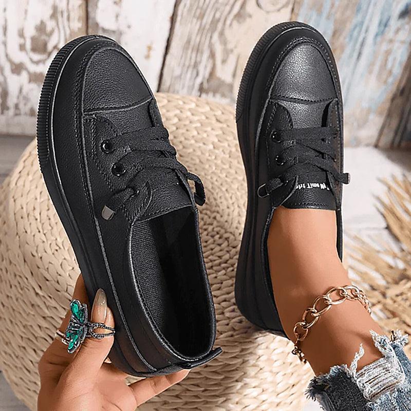 Women's Sneakers | Lace-Up Flatform Sole & Cushioned Support