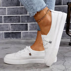 Women's Sneakers | Lace-Up Flatform Sole & Cushioned Support