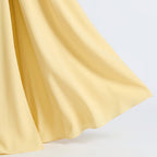 Women's Strapless Maxi Dress | Pleated Skirt & Thigh-High Slit