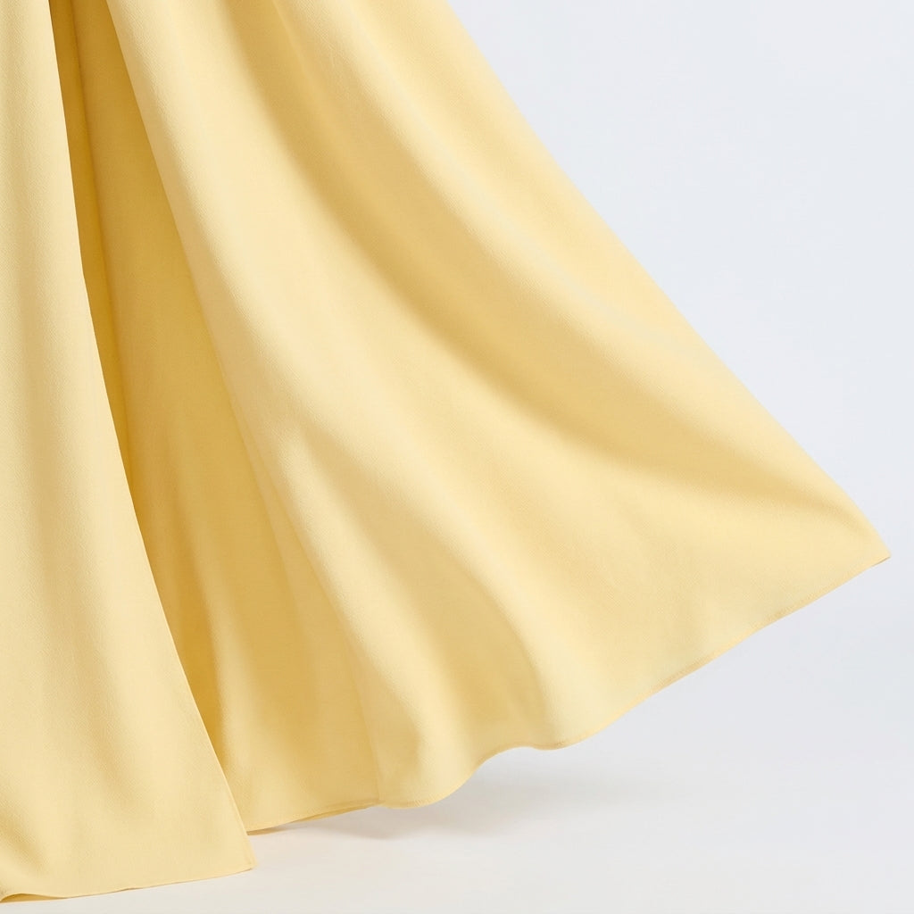 Women's Strapless Maxi Dress | Pleated Skirt & Thigh-High Slit