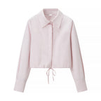 Women's Summer Co ord Set | Cropped Shirt Pleated Skirt