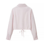Women's Summer Co ord Set | Cropped Shirt Pleated Skirt