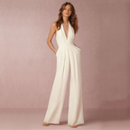 Women's Summer Jumpsuit | Halter Neck & Wide Leg