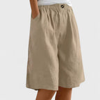 Women's Summer Shorts | Elastic Waist & Relaxed Wide Leg Fit