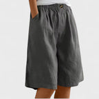 Women's Summer Shorts | Elastic Waist & Relaxed Wide Leg Fit