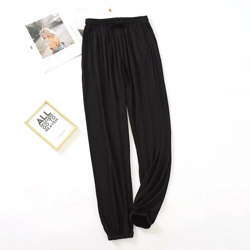 Women's Summer Trousers Women | Lightweight Drawstring Loungewear Pants