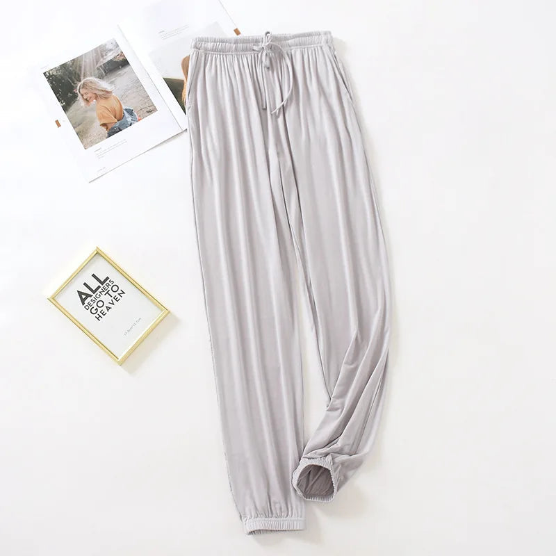 Women's Summer Trousers Women | Lightweight Drawstring Loungewear Pants