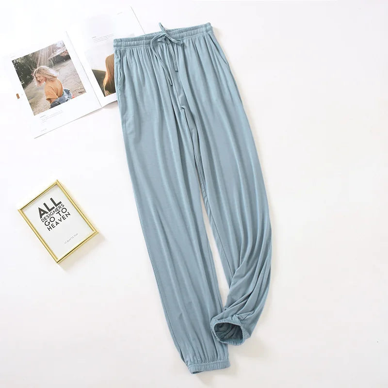 Women's Summer Trousers Women | Lightweight Drawstring Loungewear Pants