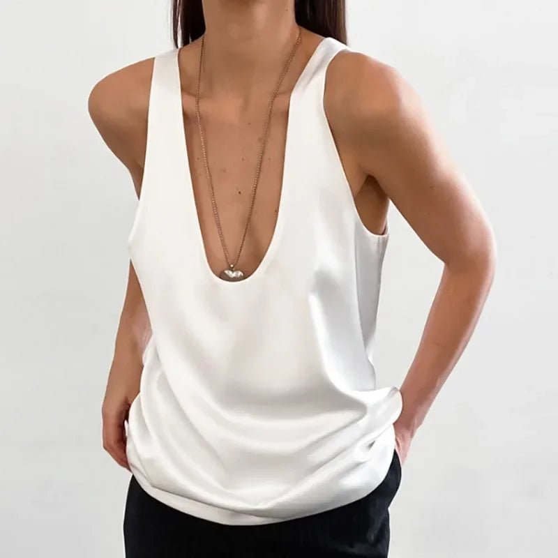Women's Tank Top | Plunging U-Neck Design