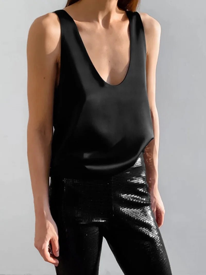 Women's Tank Top | Plunging U-Neck Design