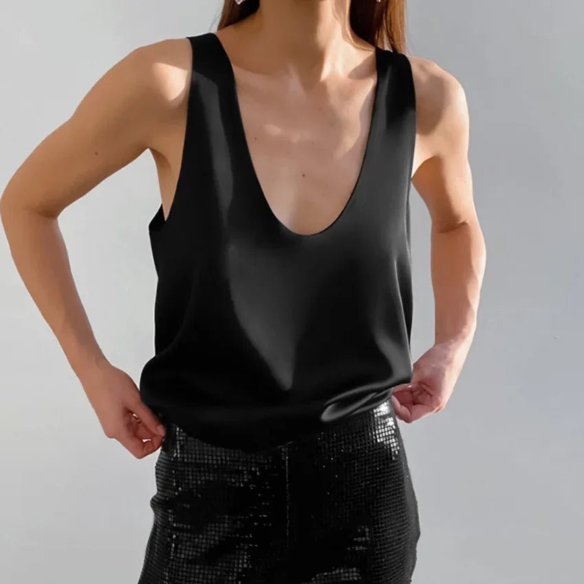 Women's Tank Top | Plunging U-Neck Design