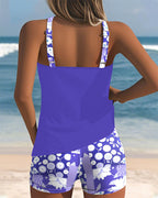 Women's Tankini | Floral Print Two Piece Swimsuit & Beach Swim Set