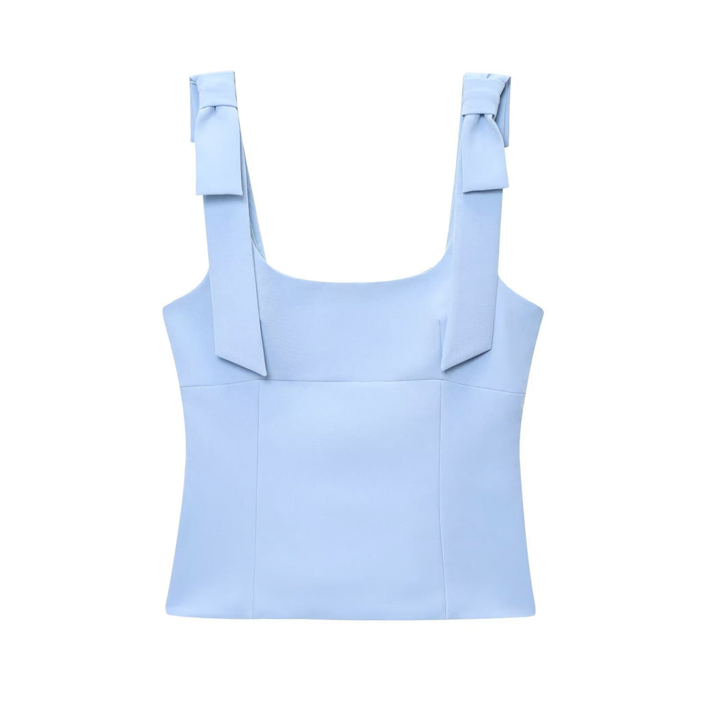 Women's Top | Square Neck Tie Strap