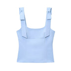 Women's Top | Square Neck Tie Strap