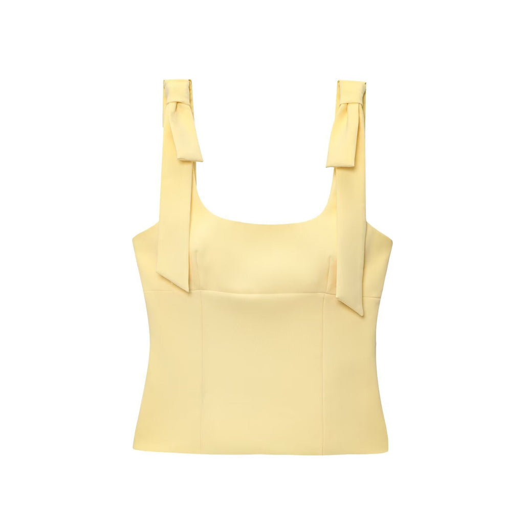 Women's Top | Square Neck Tie Strap