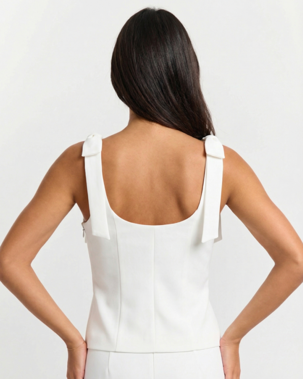 Women's Top | Square Neck Tie Strap