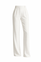 Women's Trousers | Straight Leg High Waist & Tailored Pleat