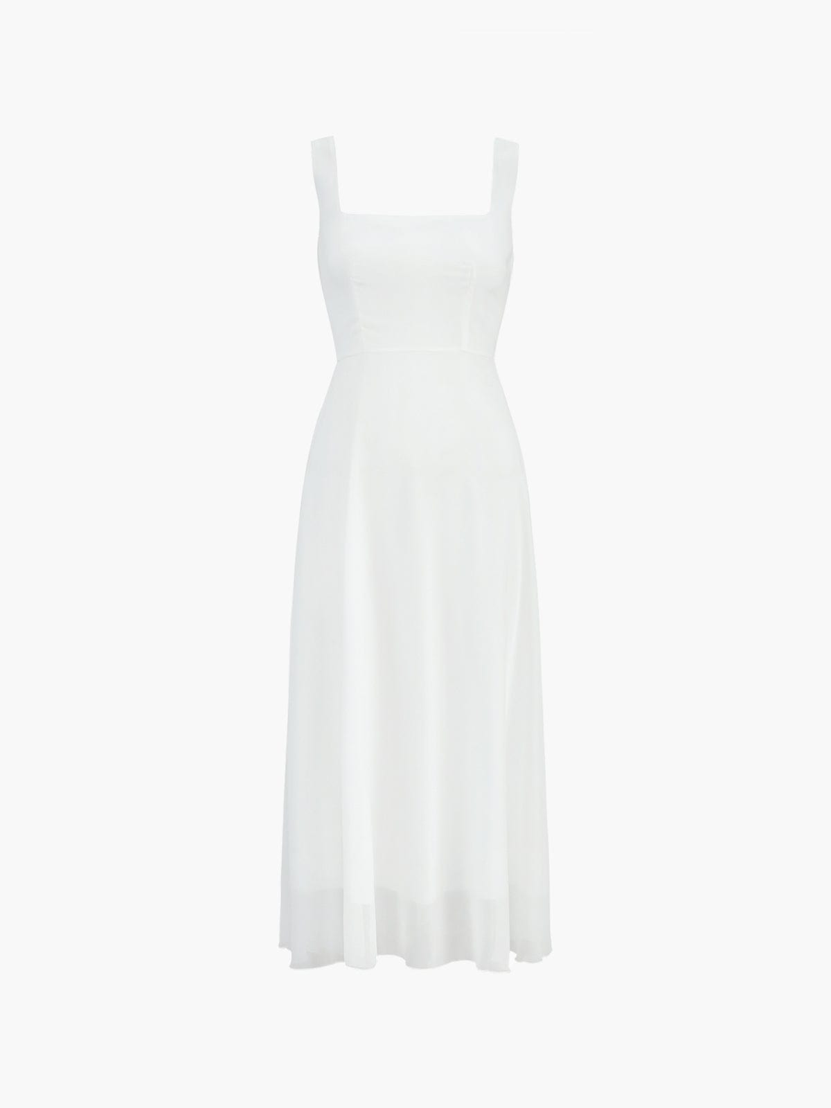 Women's Wedding Guest Midi Dress | Square Neck & A-Line Skirt
