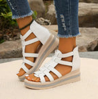 Women's Wedge Sandals | Gladiator Platform & Diamanté Trim