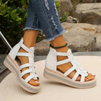 Women's Wedge Sandals | Gladiator Platform & Diamanté Trim