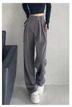 High Waist Wide Leg Suit Tailored Trousers 7
