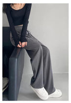 High Waist Wide Leg Suit Tailored Trousers 11